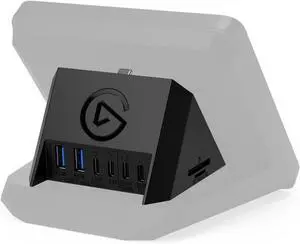 USB Hub  For Stream Deck +, 2 USB-C Ports/2 USB-A Ports, Power Delivery, SD/microSD Card Reader  USB-C, Mac/PC, Stream Deck & Power Supply Not Included
