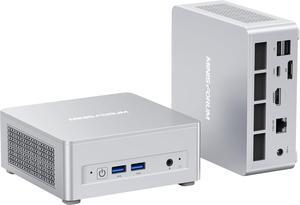 DeskMini UM870 Slim Mini PC  Ryzen 7 8745H Small PC, 32GB DDR5 RAM+1TB PCIe4.0 SSD, HDMI/DP/USB4 Outputs, 2.5G LAN, WiFi 6E, BT5, 4xUSB Port  Radeon 680M Graphics Small Form Factor