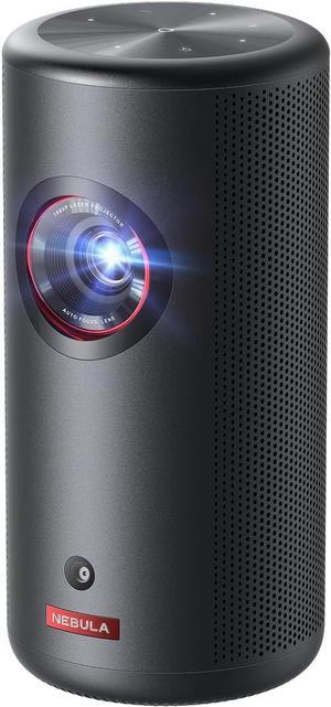 Capsule 3 Laser Projector, Upgraded with Google TV and Official Netflix, Mini Smart TV Projector with Wi-Fi, Outdoor Portable Projector, Dolby Digital, 120-Inch Screen, 2.5H Built-In Battery