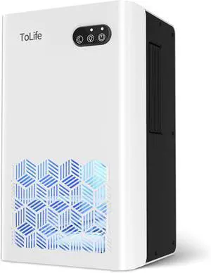 Dehumidifiers for Home 95 OZ Water Tank, 1000 sq.ft Dehumidifier for Basement Bedroom Bathroom with Auto Shut Off 7 Colors LED Light,White
