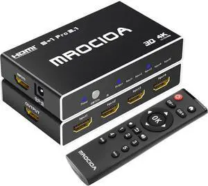 HDMI Switch 8k 60hz 4K 120hz/HDCP2.3/Multifunctional Remote/iOS App 5 in 1 Out, 2.1 Splitter for Auto Switch on off/eARC/Allm/Vrr/CEC/HDR10+/Dolby Vision. Switcher selector hub Adapter for Multi Port