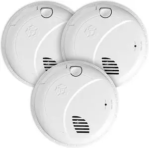 First Alert Interconnect Hardwire Smoke Alarm with Battery Backup & Voice Alerts, 3-Pack