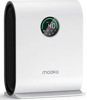 Air Purifiers for Home Large Room Up to 2500 ft² with PM 2.5 Display Air Quality Sensors, MOOKA H13 HEPA Air Purifier With Auto Mode for Pets Dust Odor Smoke,Timer, 15dB Sleep Mode for Bedroom, KJ217