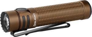 Warrior Mini3 1750 Lumens Rechargeable Tactical Flashlight with Dual Switch and Proximity Sensor, LED Light for EDC, Outdoor, Camping and Emergency (Desert Tan)