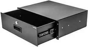 Server Cabinet Case 19 Inch Rack Mount DJ Locking Lockable Deep Drawer with Key 3U