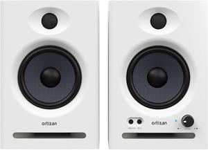C7 Dual-Mode 2.0 Studio Monitors, Active Monitor Speakers for Near Field Music Production, Bluetooth 5.3 Wireless Computer PC Monitor Gaming Bookshelf Speakers(Pair, White)