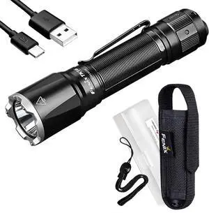TK16 v2.0 Tactical Flashlight, 3100 Lumen Long Throw, USB-C Rechargeable, with LumenTac Organizer