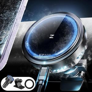 Compatible with Mag-Safe Car Charger,15W ICEBLOCK Magnetic Wireless Car Charger Mount, Hands Free Car Mount Holder for iPhone 15 14 13 12 Pro Max Plus Mini Mag-Safe Case