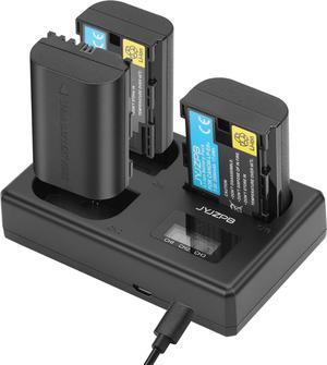 LP-E6 5D Mark IV Replacement Battery Charger Set, LP-E6 LP-E6N Triple Slot for Canon R5, R6,R6II, R7,5DIV, 6DII, 7DII, 80D 90D 60D 60Da 6D 70D, 5D Mark II, Mark III, 5D SR Camera Batteries