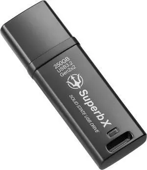Portable SSD 250GB Solid State USB Drive, USB 3.2 Gen2x2 SuperSpeed+, UASP Compatible, SuperbX Metal Body Protection. Ultra Speeds up to 1000MB/s Read, 800MB/s Write