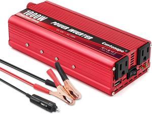 1000W/2000W(Peak) DC 12V to 110V AC Power Inverter Converter with 3.1A USB Car Adapter and Cigarette Lighter for Car Home Laptop Truck