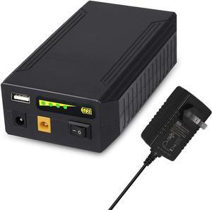 12V Lithium ion Battery Pack, 11.1V/9000mAh 99.9Wh Portable Power Bank, DC 12/9V and 5V USB Multiple Output for LED Light Strip, CCTV Camera, Heated Jacket, Mobile, Spectra Pump, and More