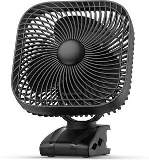 Portable Fan with Light, 8-inch Battery Operated Clip on, 20000mAh 78 Hours Work Time, Quiet, Strong Airflow USB, 4 Speeds Personal, Ideal for Outdoor Camping Hurricane