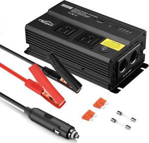 1000W Inverter for Car Power Inverters,12v DC to 110v AC Converter with 3.0 A USB Type-C Outlets, 12 Volt Inverter Car Cigarette Lighter Battery Inverter for Vehicles, Power Inversor 1000 Watts Black
