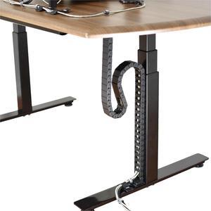 Clever PivyCord-Vez Flex Chain Raceway Cable Management Solution for Sit-Stand Variable Height Desks, Flexible Cable Raceway to Hide, Organize and Protect Wires and Cables, Black