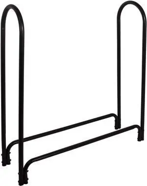 15203 Deluxe Outdoor Log Rack, Black, 4-Feet, Log Rack Only