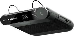 Car Bluetooth Speaker & Wireless FM Transmitter Kit 2-in-1 for Streaming Cell Phone Audio to Car Speaker with Hands-Free 6W Speakers, Built-in Mic, and Long 22hr Playtime