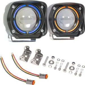 2PCS 4 Inch LED Pod Lights 80W 8,000LM LED Fog/Driving/Off Road Lights with Day Running Light Mode Spot Beam Universal Auxiliary Ditch Light Cube Pods for Truck Boat ATV UTV Pickup
