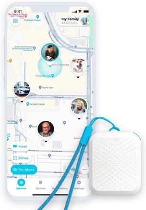 GPS Plus [Lowest Monthly fee| 30 Days Battery Life| FCC Certified] - Child, Kids, Pet, Dog, Cat, Elderly, Alzheimer, Car, Vehicle, Bike, Tracking device. GPS + WiFi Positioning + Indoor Elevation