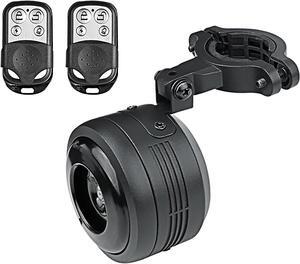 Bike Bell Alarm Horn with Remote, USB Rechargeable, Waterproof, Anti-Theft Vibration Alarm for Bikes, Scooters