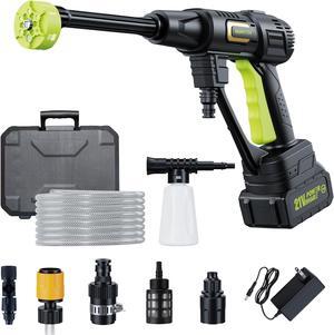 Pressure Washer Battery Powered; 990 PSI Cordless Power Washer with 4.0Ah Battery&Charger & 6-in-1 Nozzle; Portable Power Washer Cordless for Home; Battery Pressure Washer for Car Wash, Yard