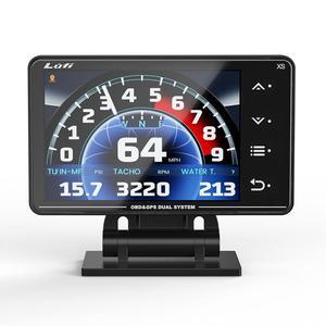 Xs Obd2 Gauge Display,car inclinometer, Boost Gauge, RPM Meter, Multifunction Heads up Display Cluster