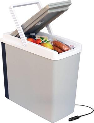 Portable Cooler - Electric Lunch Cooler for Car, Camping, Travel, 12 V Insulated Hard Sided Refrigerator for Vehicle, Boat, Truck, Warming & Cooling, Cools Drinks,Food for Road Trip, 18 qt