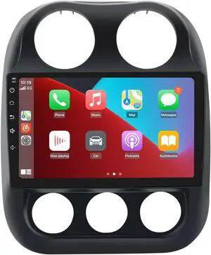 10.1 Inch Car Stereo Radio [2GRAM 32GROM] for Jeep Patriot Compass 2010-2016 with Wireless CarPlay Android Auto,Android 13 Player Radio with Bluetooth,WiFi,SWC,Mirror Link, GPS