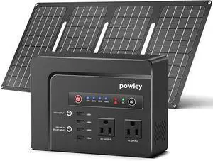 Solar Generator with Panel,200W Portable Power Station with Solar Panel 40W, 110V Pure Sine Wave DC/USB/AC Outlet Electric Generator Battery Backup for Outdoor Camping Emergency Home