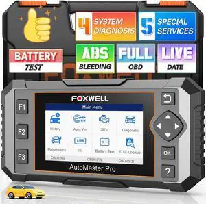 NT614 Elite OBD2 Scanner with 5 Resets ABS Bleeding/SAS Calibration/Oil/EPB/Throttle, Upgrade of NT604 Code Reader Scan Tools, ABS SRS Engine Transmission Battery Test Car Scanner