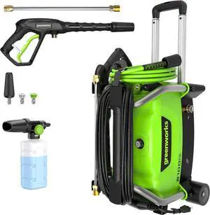 2100 PSI (SGS Certified) 1.2 GPM 13Amp Compact Electric Pressure Washer Telescoping Handle Power Washer for Cars, Driveways, Patios, Patio Furniture & Around Pools