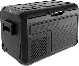 12 Volt Refrigerator, 26 QT(25 L) Portable Freezer, Electric Cooler -4~68, 12V Car Fridge Reversible Door, Portable Freezer 12/24V DC & 120-240V AC for Camping, Truck, Travel