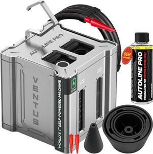 Automotive Ventus Smoke Machine Leak Tester EVAP Vacuum - World's #1 Self-Powered Li-Ion Battery Unit - OEM Odorless Fulid Lasts 500 Tests - Built-in Air Compressor - Cone Cap Plugs