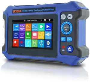 1310nm/28dB+1550nm/26dB SM OTDR Testing and OPM+10G OPM+OLS+VFL+Event Map+Optical Loss Tester+Multi-Fiber Testing+RJ45 Cable Test Fiber Tester Compatible with &UPC SC+FC+ST+LC-SS305T-2A1