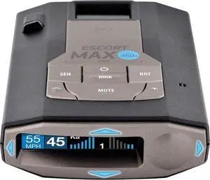 MAX 360c Laser Radar Detector - WiFi and Bluetooth Enabled, 360° Protection, Extreme Long Range, Voice Alerts,  CarPlay and Android Auto Compatible, Black