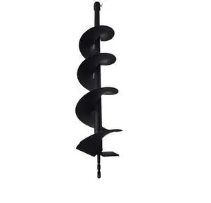 Earth Auger Drill Bits 4" 6" 8" 10" 12" for Gas Powered Post Fence Hole Digger (6inch) Hole Inner Diameter 3/4 Inch