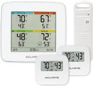 01096M Temperature & Humidity Station with 3 Indoor/Outdoor Sensors