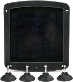 Battery Tender 5 Watt Solar Panel 12V Battery Charger with Charge Controller - IP67 Weatherproof - Windshield Mountable for Motorcycles, Cars, SUVs and Campers - 021-1171