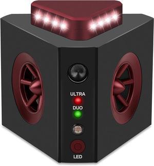 4-in-1 Ultrasonic Rodent Repellent Plug-in Electronic Mice Repeller Rat Deterrent,Pest Control Device with Ultrasound, Electric Impulse, Flashing Lights, Predator Sounds, Indoor Mouse and Rat Control