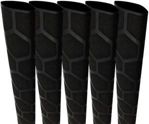 5 Pack(L5.25 ft*5) Heat Shrink Tubing for Fishing Rods, Pattern Fishing Rod Grip Heat Shrink Wrap (25mm, Black)