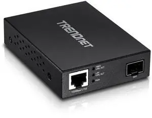 Gigabit Poe Pd SFP Fiber Media Converter, Poe Powered 100/1000Base-T to SFP Fiber Media Converter, Compact Design, TFC-PGSFP