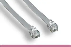 200FT (61M) RJ12/M to RJ12/M 6P6C Straight for Data Phone Line Cord - Gray
