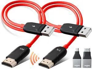 Wireless HDMI Transmitter and Receiver 100ft/30m,1080P Output Wireless HDMI,2.4G/5G Plug&Play for Streaming Video and Audio to Monitor from Laptop/TV Box