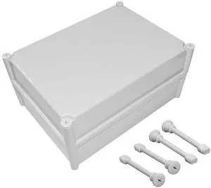 Junction Box IP67 Waterproof Dustproof ABS Plastic Project Box for Electrical Outdoor Enclosure Gray 15 x 11 x 7.1 inch (380 x 280 x 180 mm)