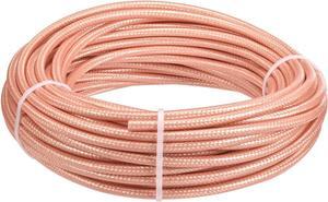RG400 RF Coax Cable 50ft, M17/128 Double Shield Coaxial Cable for Base Station Ham Amateur Radio Antenna Jumper