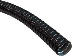 PVC Coated Liquid-Tight Galvanized Steel Flexible Metal Conduit - 100 Feet