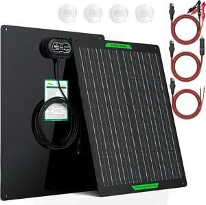 Waterproof 30W 12V Solar Battery Charger & Maintainer PRO, Built-in UltraSmart MPPT Charge Controller, 12 Volt Solar Panel Trickle Charging Kits for Car Automotive Boat Marine RV Trailer