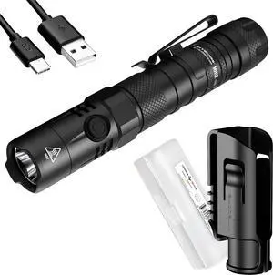 MH12 v2 1200 Lumen USB-C Rechargeable Tactical Flashlight with LumenTac Organizer
