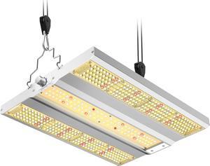 XS1500 Pro LED Grow Lights for Seed Starting Vegetables Bloom, New-gen Lens Dimming Daisy Chain Full Spectrum Grow Lights for Indoor Plants 2x2/3x3 Grow Tent Actual Power 150 Watt