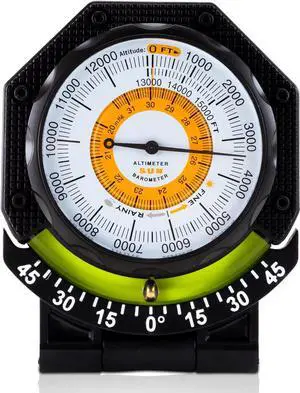 Dashboard Altimeter Inclinometer for Off-Road Vehicles | Read Altitude, Barometric Pressure, and Tilt